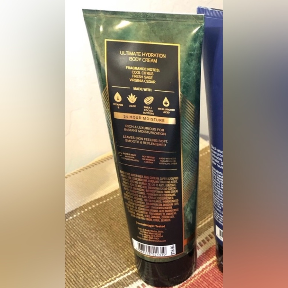 Bath & Body Works Mens Collection Woodlands Ultimate Hydration Body Cream 8oz - Picture 2 of 2